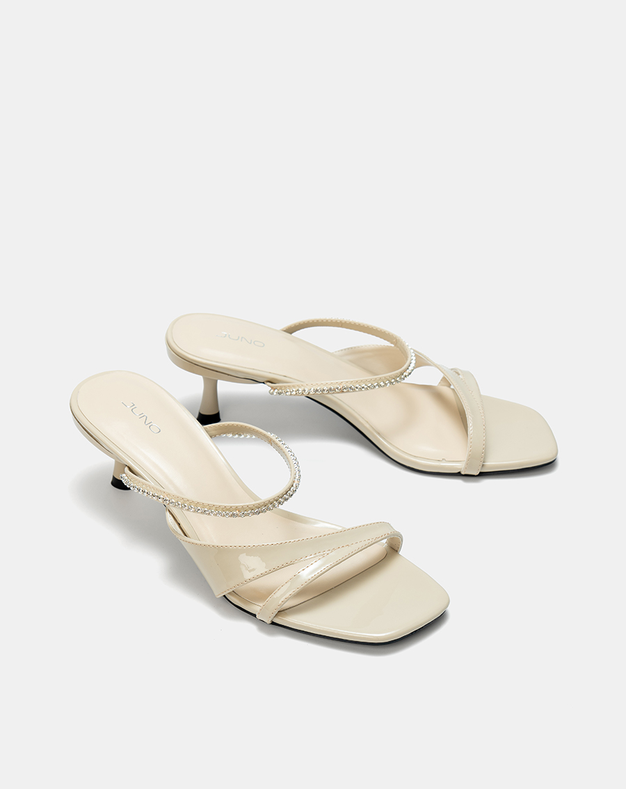 Giày Sandal Mules Phối Dây Trang Trí - Image 5