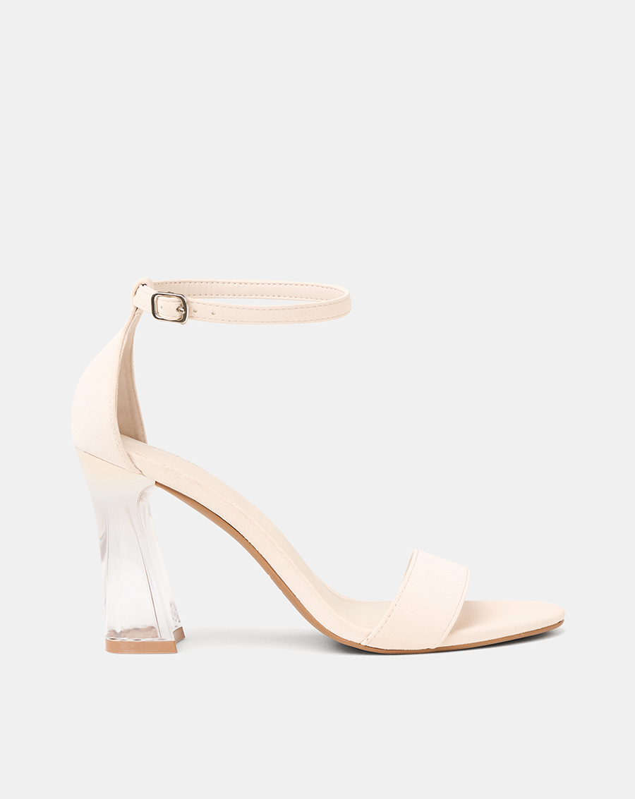 Giày Sandal Gót Trụ Quai Cổ Chân Phối Quai Ngang - Image 1