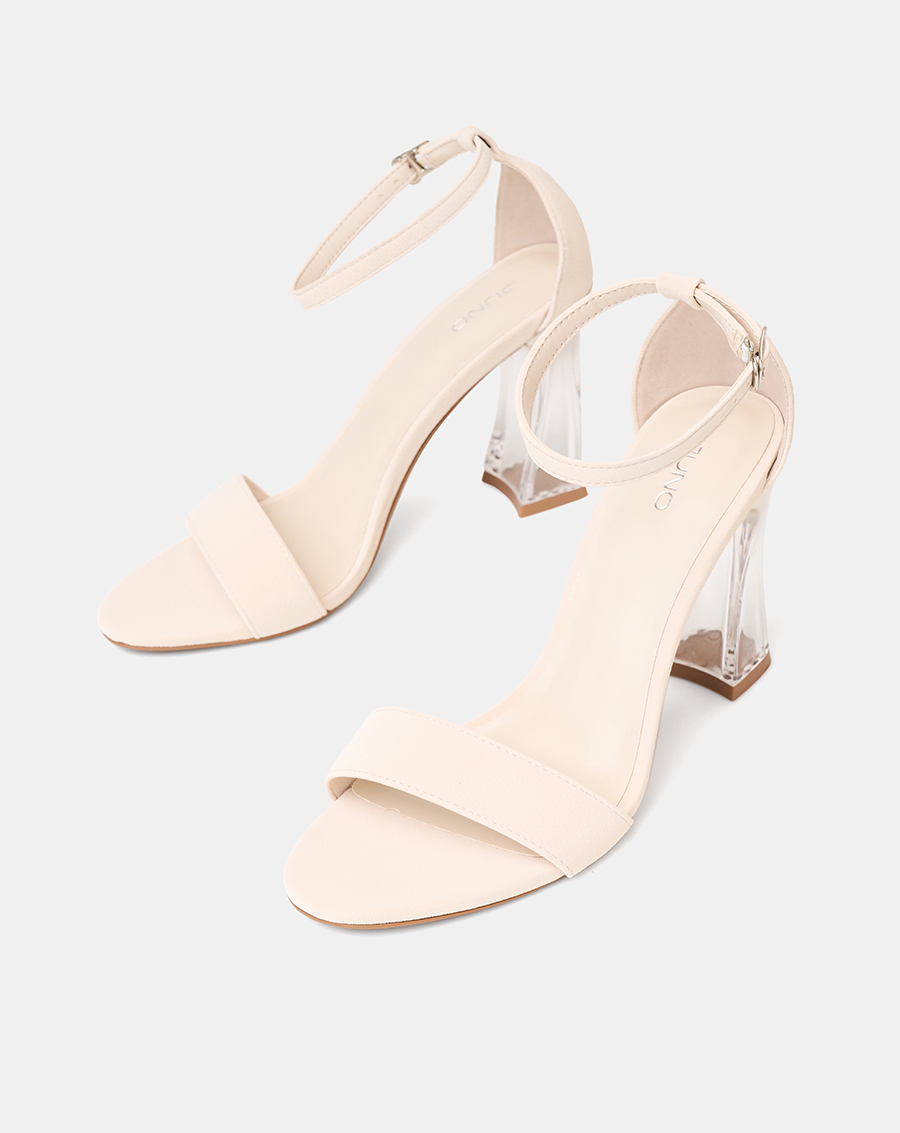 Giày Sandal Gót Trụ Quai Cổ Chân Phối Quai Ngang - Image 2