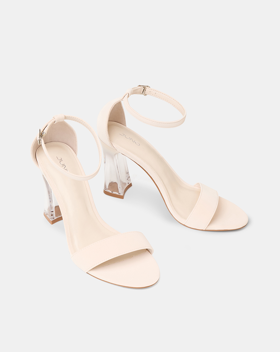 Giày Sandal Gót Trụ Quai Cổ Chân Phối Quai Ngang - Image 5