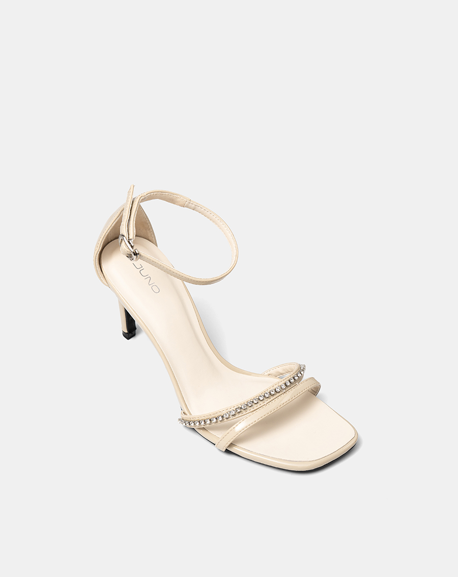 Giày Sandal Sandal Cao Gót Quai Đính Đá - Image 6