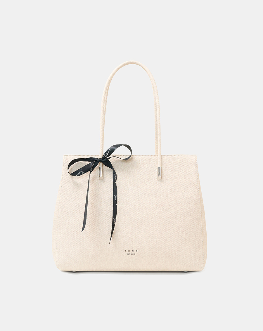 Túi Xách Lớn Tote Lớn Trang Trí Nơ Ruy Băng - Image 1