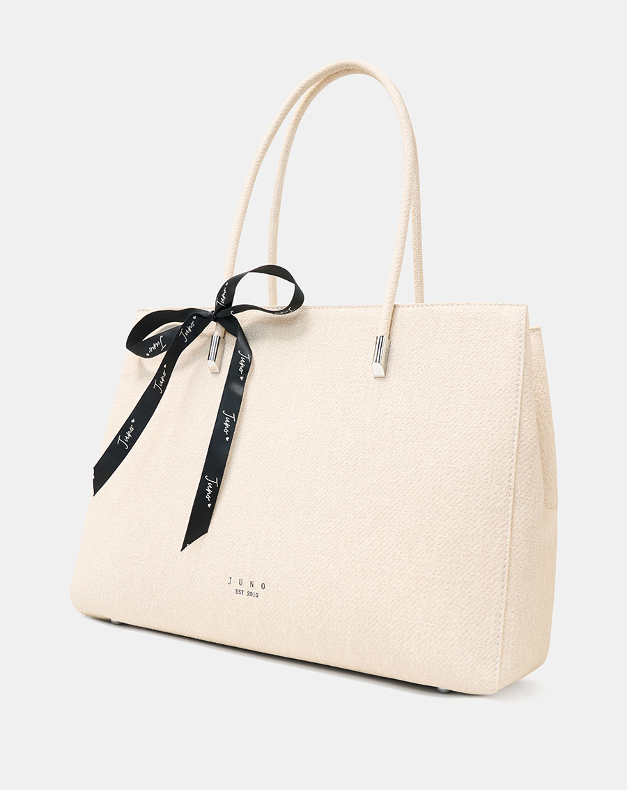 Túi Xách Lớn Tote Lớn Trang Trí Nơ Ruy Băng - Image 4