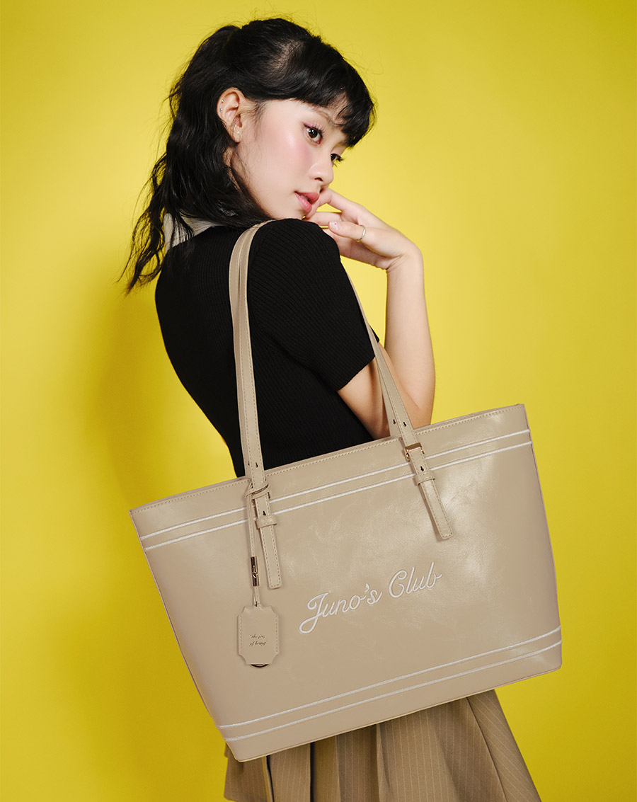 Túi Xách Lớn Tote Thêu Juno Club - Image 2