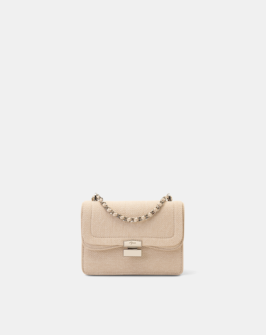 Túi Xách Nhỏ Shoulder Bag Nắp Gập Phối Khoá - Image 1