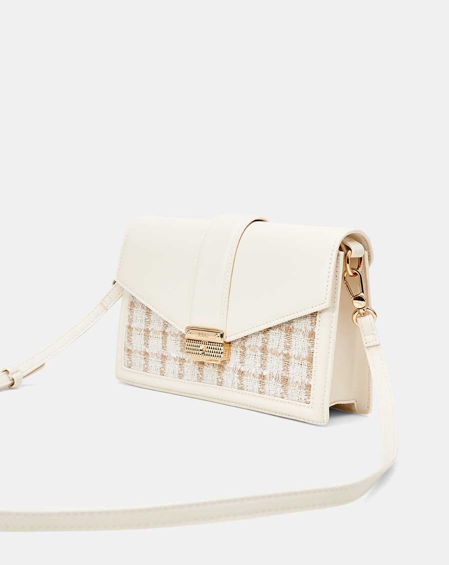 Túi Xách Nhỏ Hình Chữ Nhật Phối Tweed - Image 5