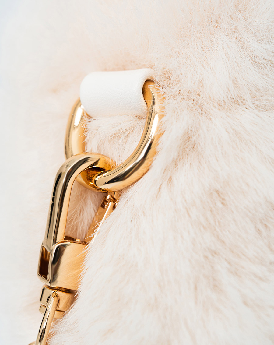 Túi Xách Nhỏ Hobo Phối Lông - Image 5