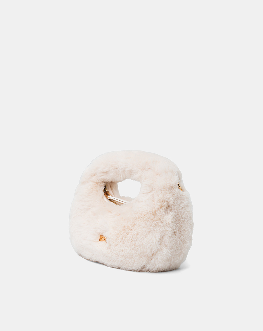 Túi Xách Nhỏ Hobo Phối Lông - Image 6