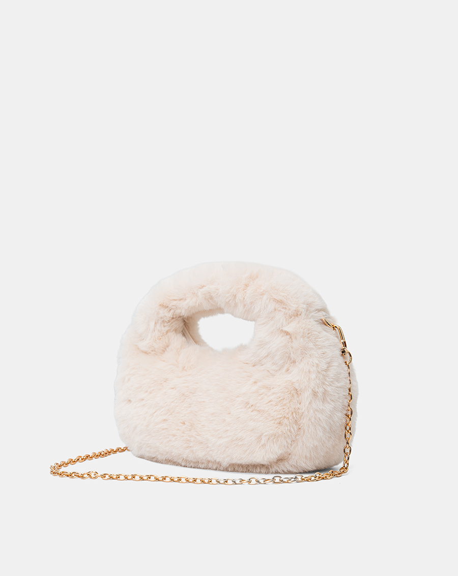 Túi Xách Nhỏ Hobo Phối Lông - Image 7