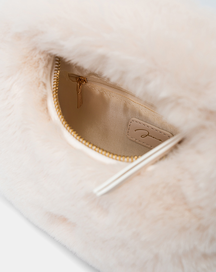 Túi Xách Nhỏ Hobo Phối Lông - Image 8