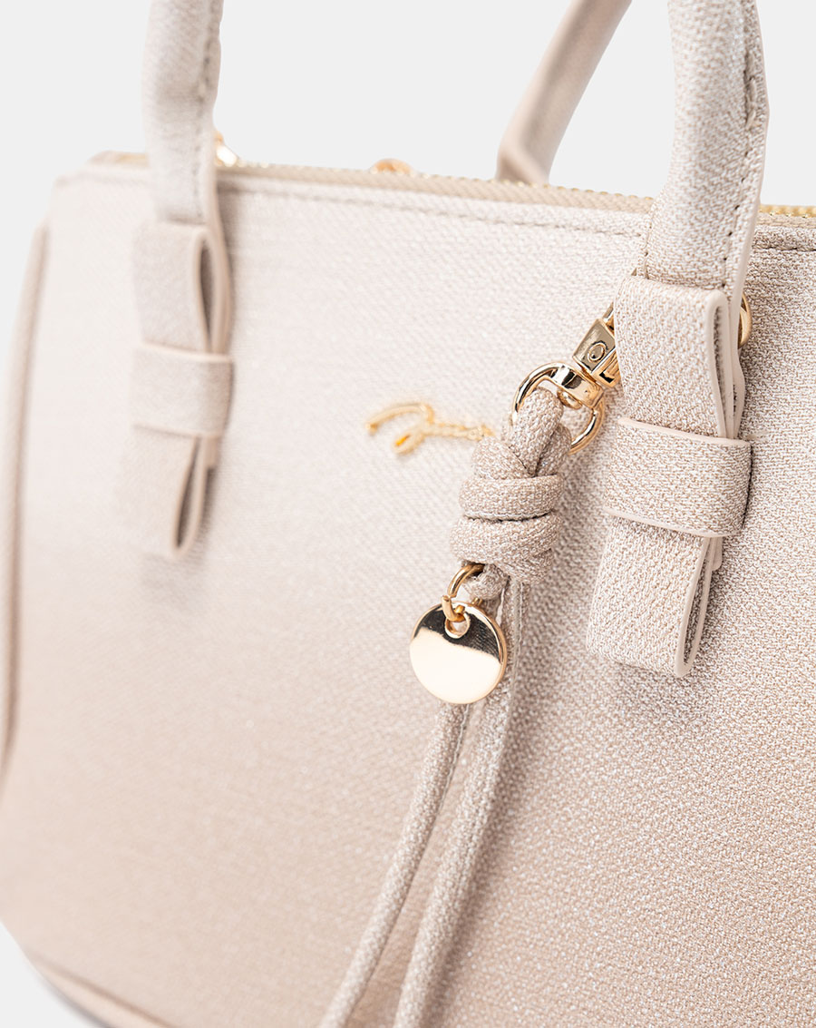 Túi Xách Nhỏ Tay Cầm Nơ Phối Charm - Image 3