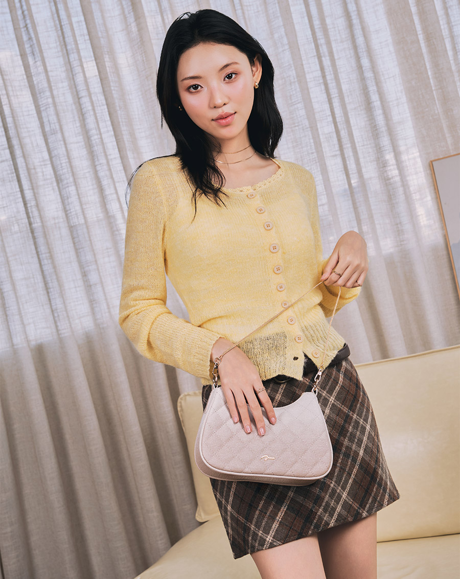 Túi Xách Nhỏ Đeo Vai Phối Dây Xích - Image 4