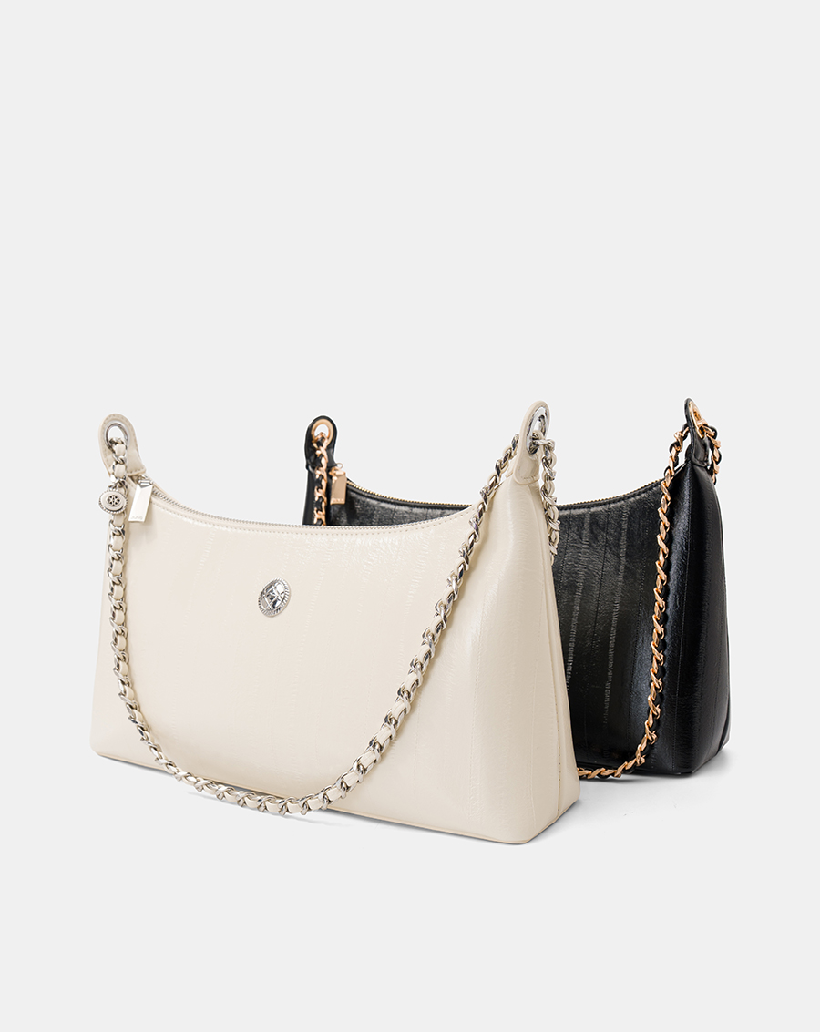 Túi Xách Trung Shoulder Bag Trang Trí Khoá Kim Loại - Image 3