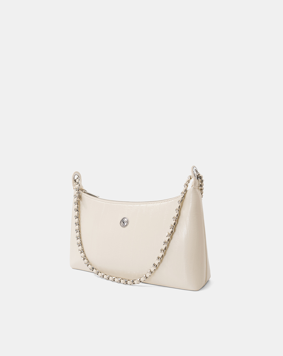 Túi Xách Trung Shoulder Bag Trang Trí Khoá Kim Loại - Image 4