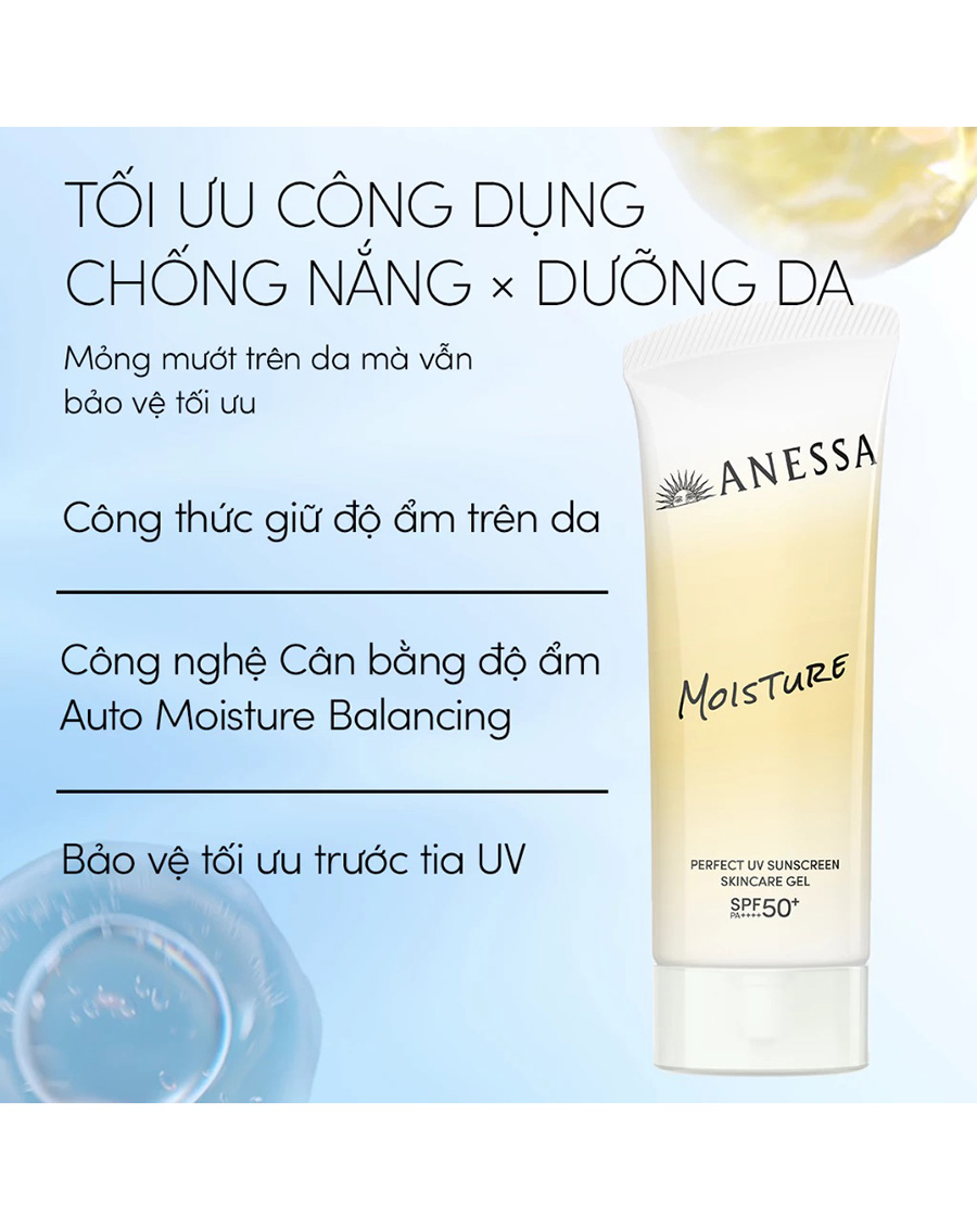 Gel Chống Nắng Anessa Dưỡng Da 24H, Cân Bằng Độ Ẩm 90g (Bao bì mới) KCN037