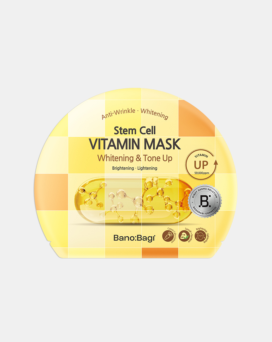 Mặt nạ Banobagi Stem Cell Vitamin Mask Whitening & Tone-Up - Image 1