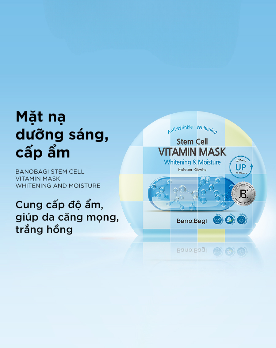 Mặt nạ Banobagi Stem Cell Vitamin Mask Whitening & Moisture - Image 3