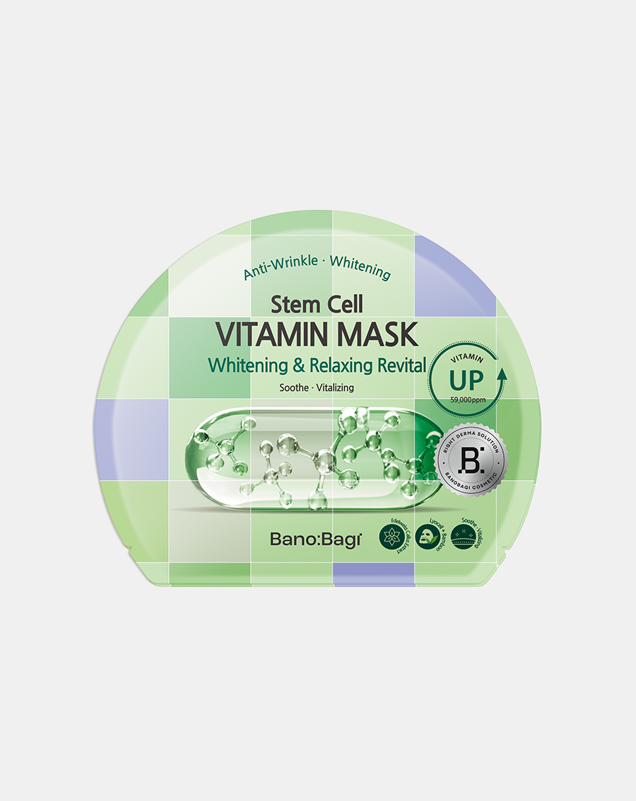 Combo 5 Mặt nạ Banobagi Stem Cell Vitamin Mask – Whitening & Relaxing Revital - Image 1