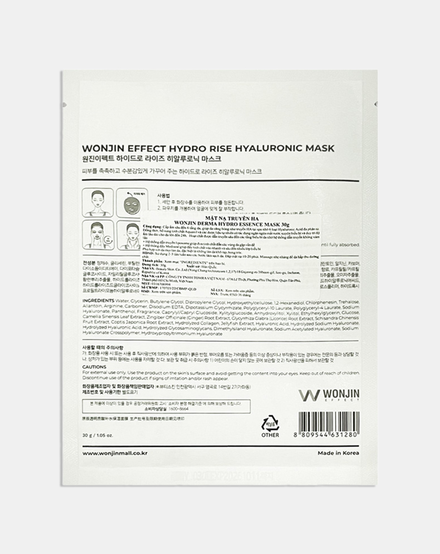WONJIN Hydro Rise Hyaluronic Mask - Image 2
