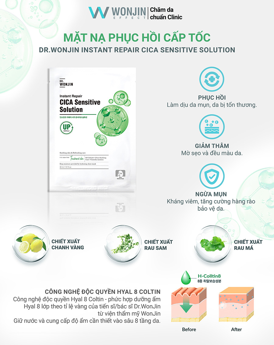 MN WONJIN Instant Repair CICA Sensitive Solution - Image 4