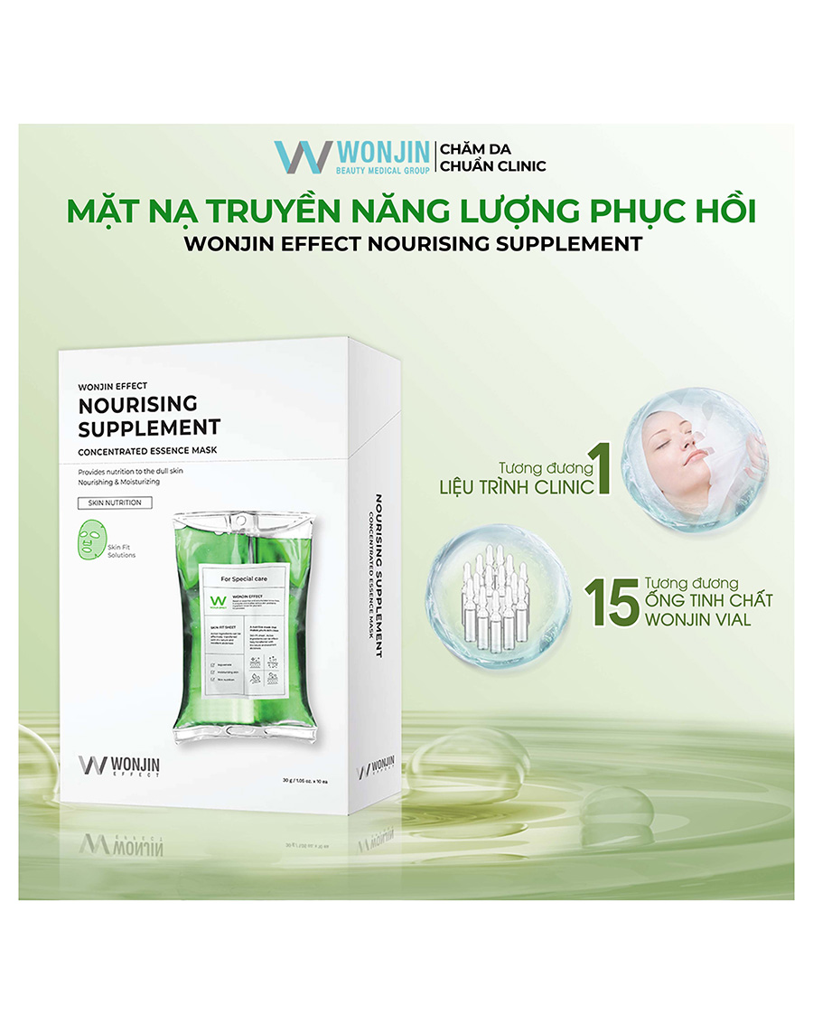 Mặt Nạ Wonjin Truyền Năng Lượng Derma Nourising Supplement Mask - Image 2