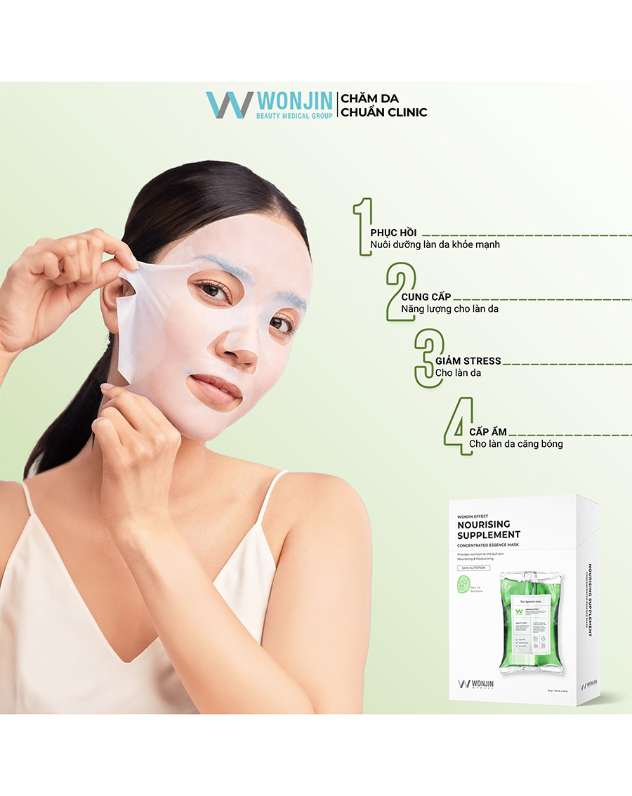 Mặt Nạ Wonjin Truyền Năng Lượng Derma Nourising Supplement Mask - Image 3