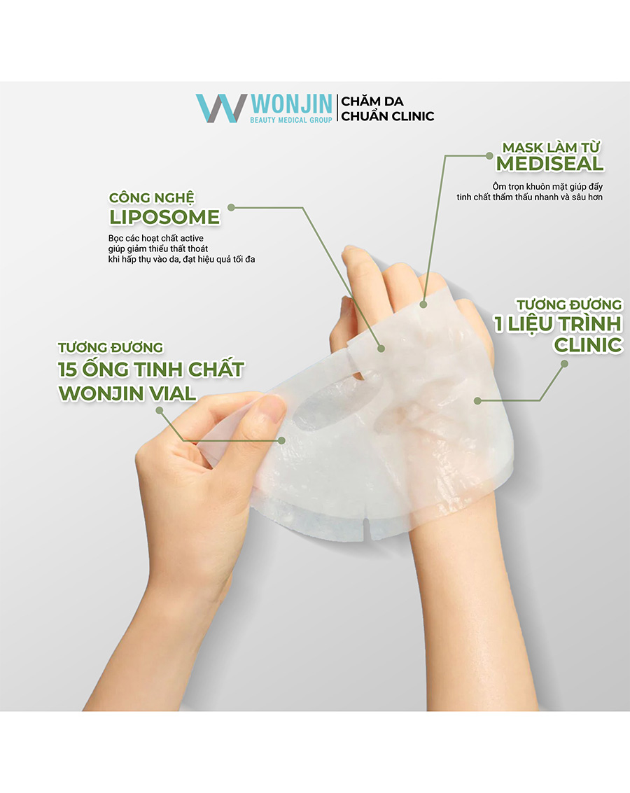 Mặt Nạ Wonjin Truyền Năng Lượng Derma Nourising Supplement Mask - Image 5