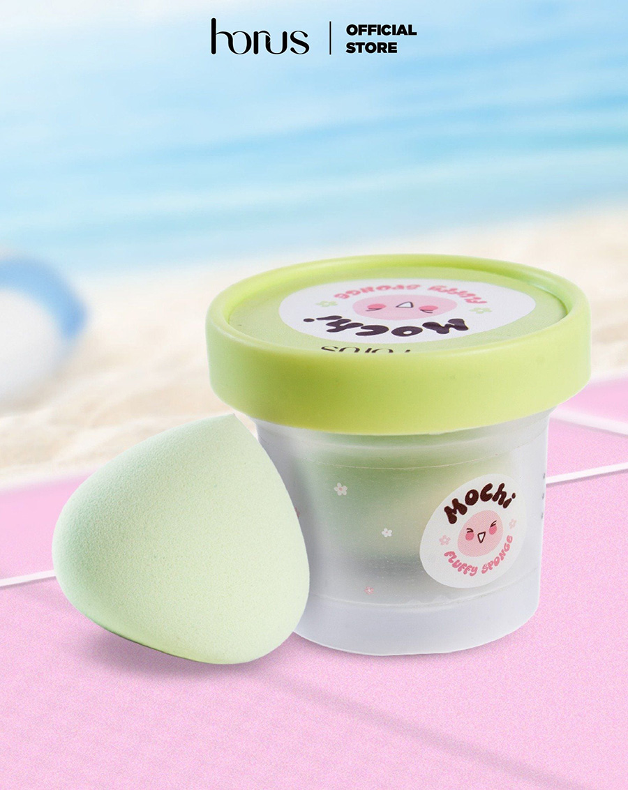 Bông Mút Trang Điểm Horus Mochi Fluffy Sponge - Matcha - Image 1