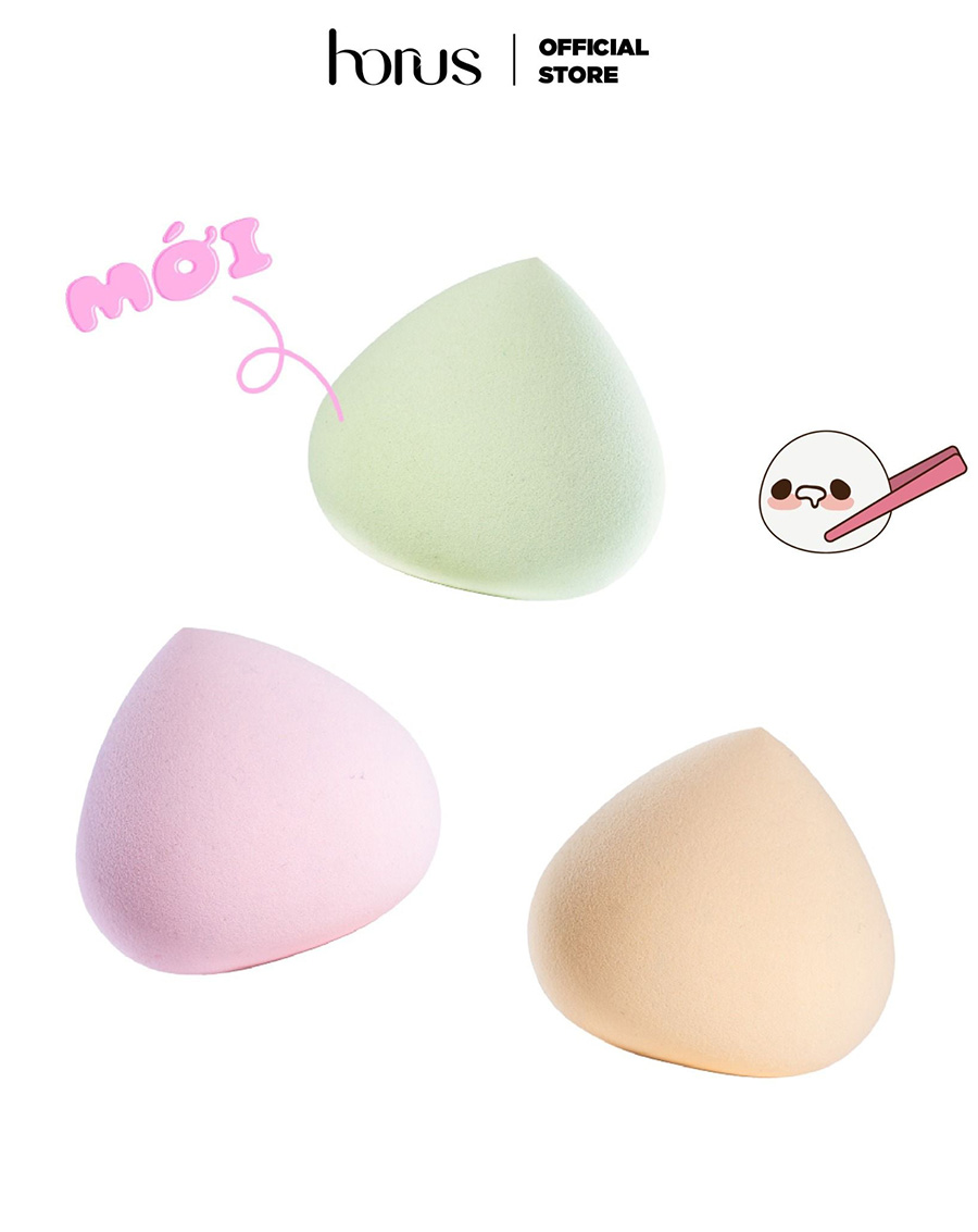Bông Mút Trang Điểm Horus Mochi Fluffy Sponge - Matcha - Image 3