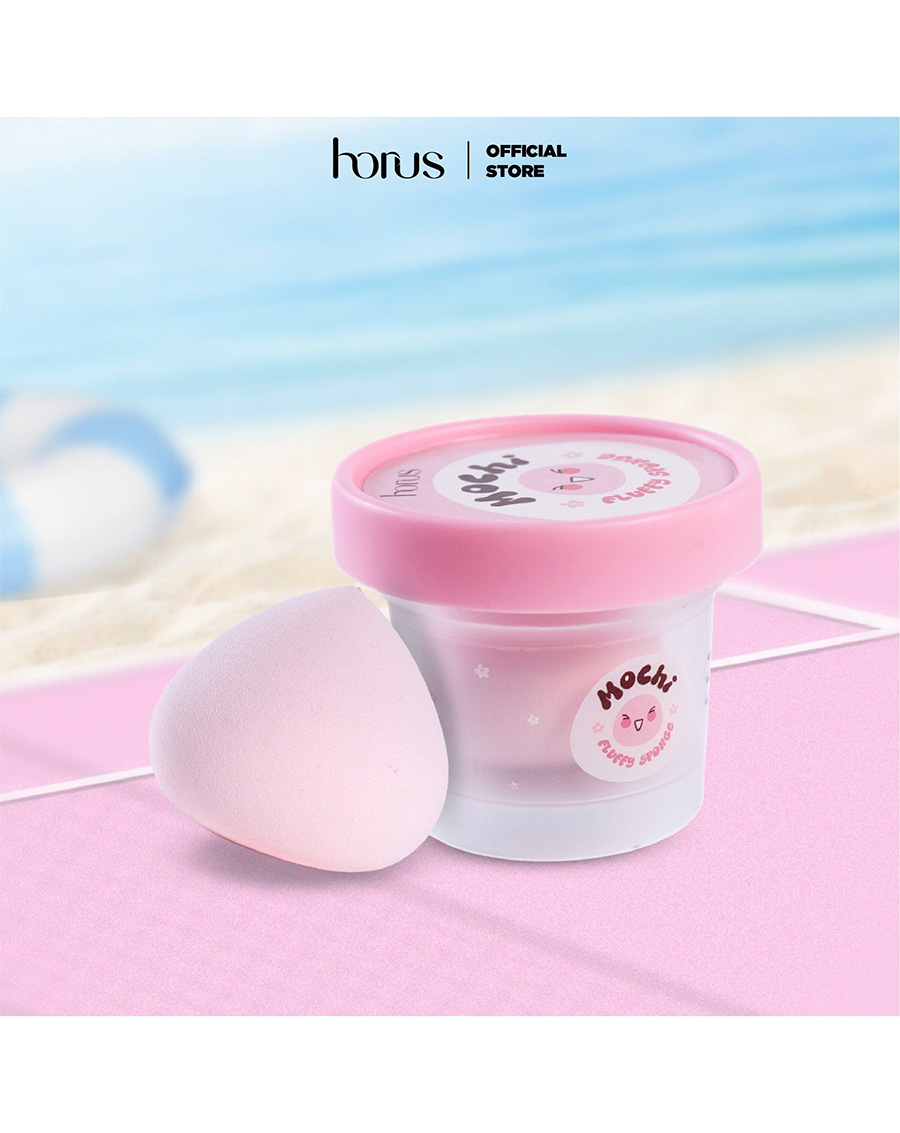 Bông Mút Trang Điểm Horus Mochi Fluffy Sponge - Peach - Image 1
