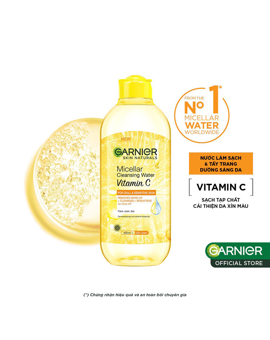 Nước Tẩy Trang Garnier Vitamin C Làm Sáng Da 400ml - Image 1