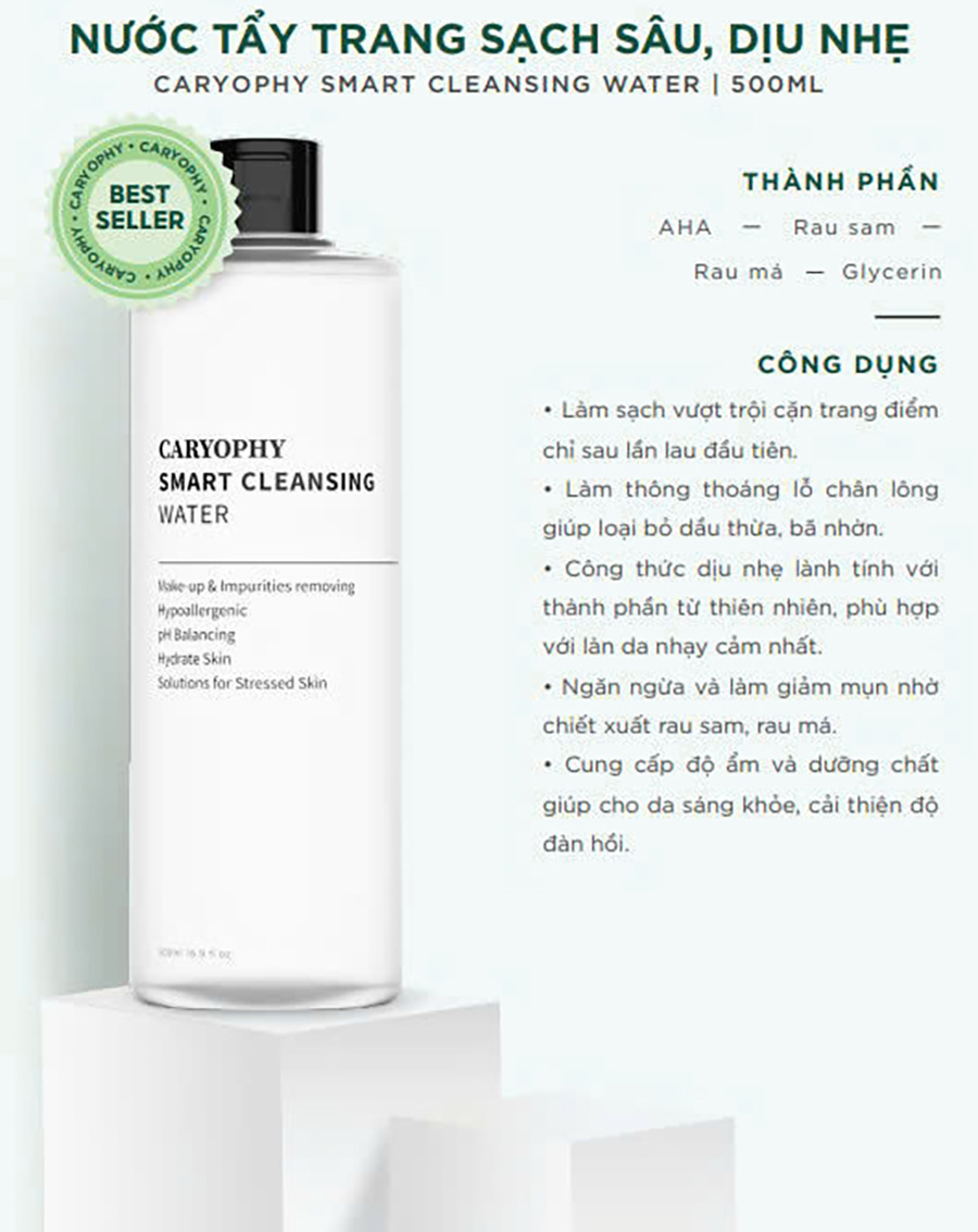 Nước Tẩy Trang Caryophy Làm Sạch Caryophy 500ml - Image 2
