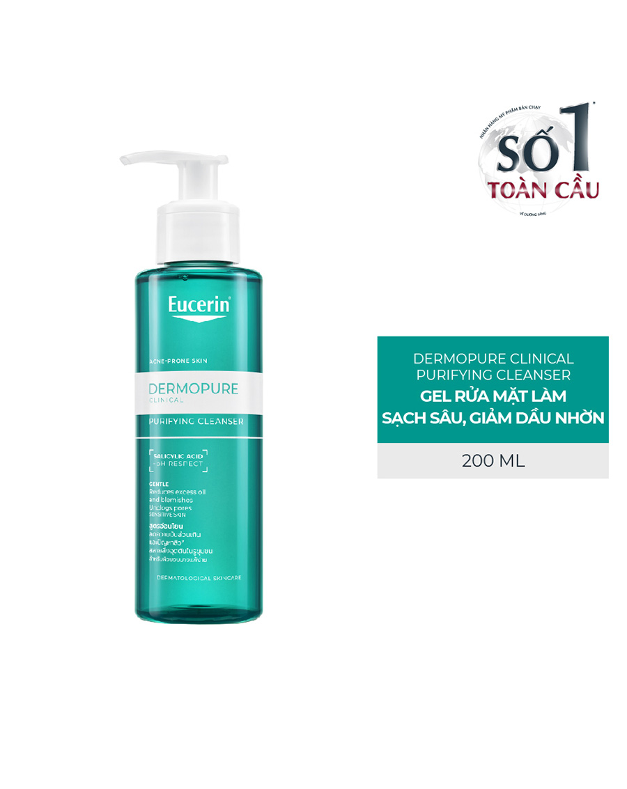 Gel Rửa Mặt Eucerin Pro Acne Cleansing Gel 200ml - Image 2