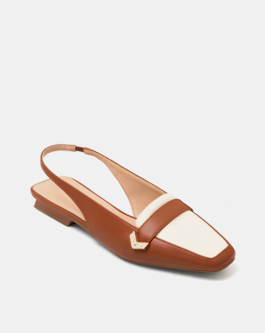 Giày Búp Bê Slingback Đế Bệt Mũi Loafer - Image 6