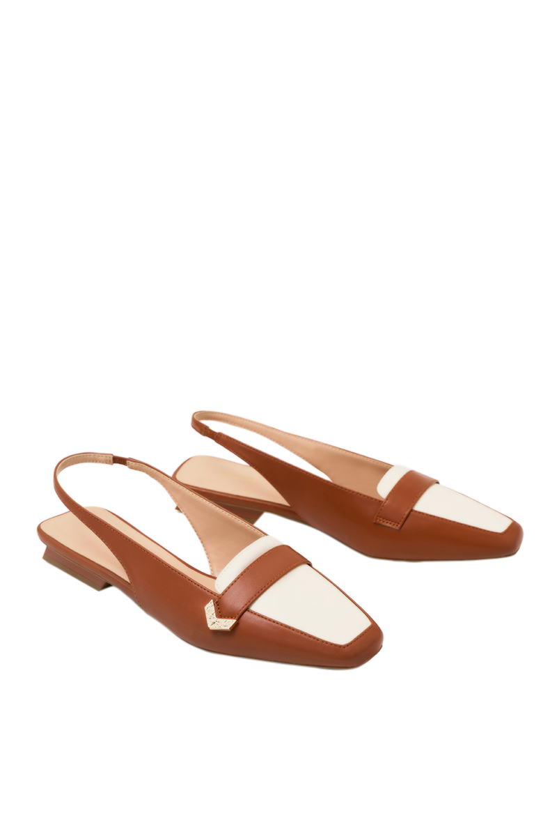 Giày Búp Bê Slingback Đế Bệt Mũi Loafer - Image 9