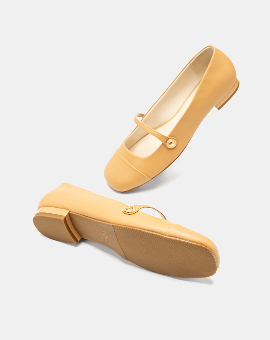 Giày Búp Bê Mary Jane Mũi Thô - Image 5