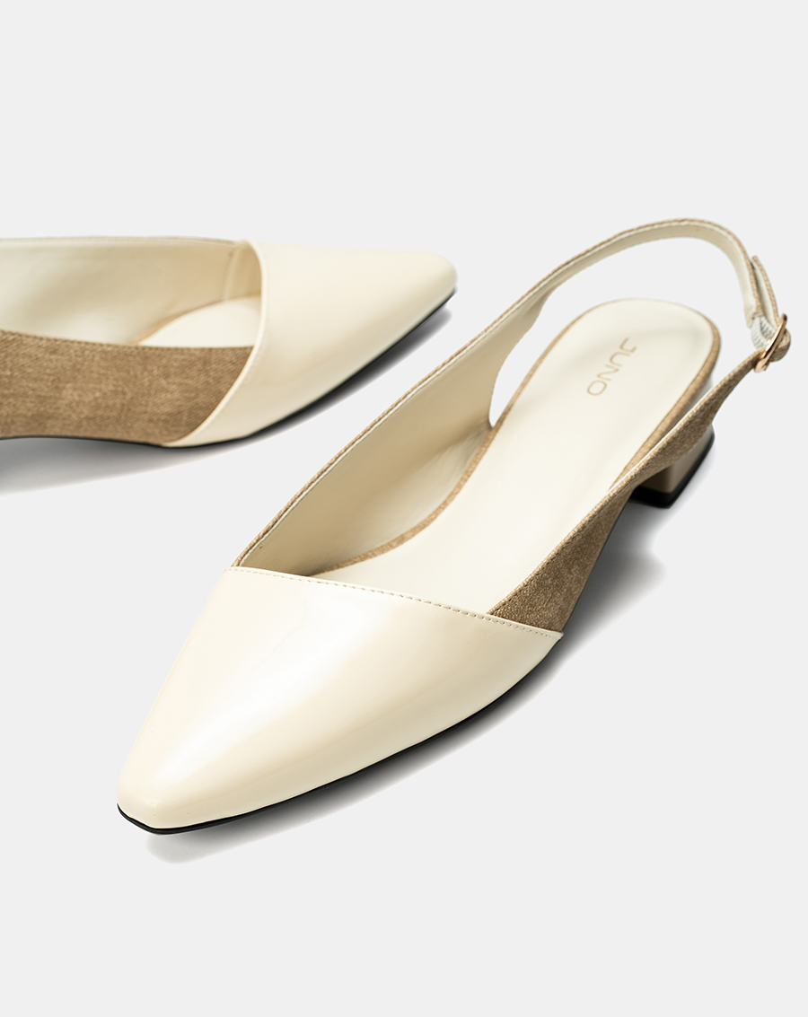 Giày Cao Gót Slingback Đắp Mũi Chéo - Image 4
