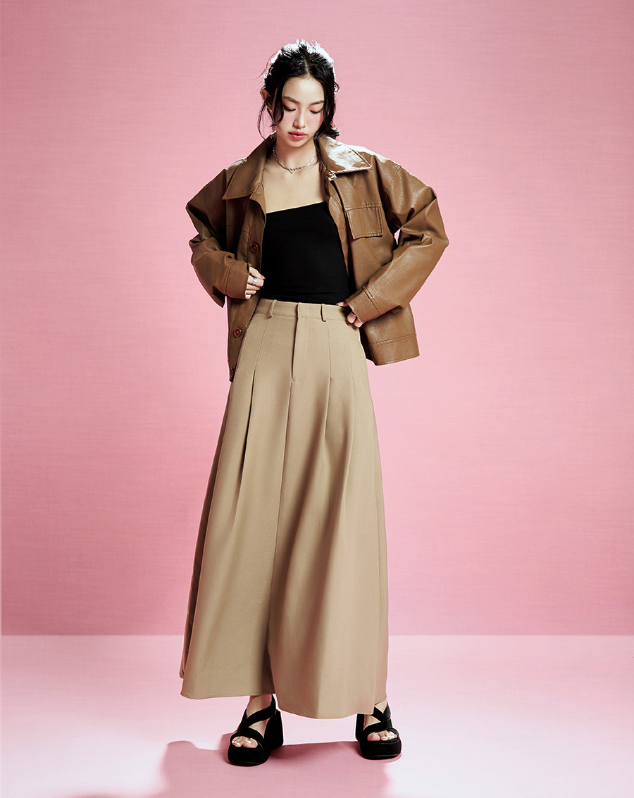 Chân váy dài form A - Image 4