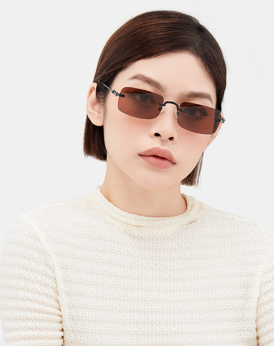 Mắt Kính Slim Square classic Gọng kim loại - Image 2