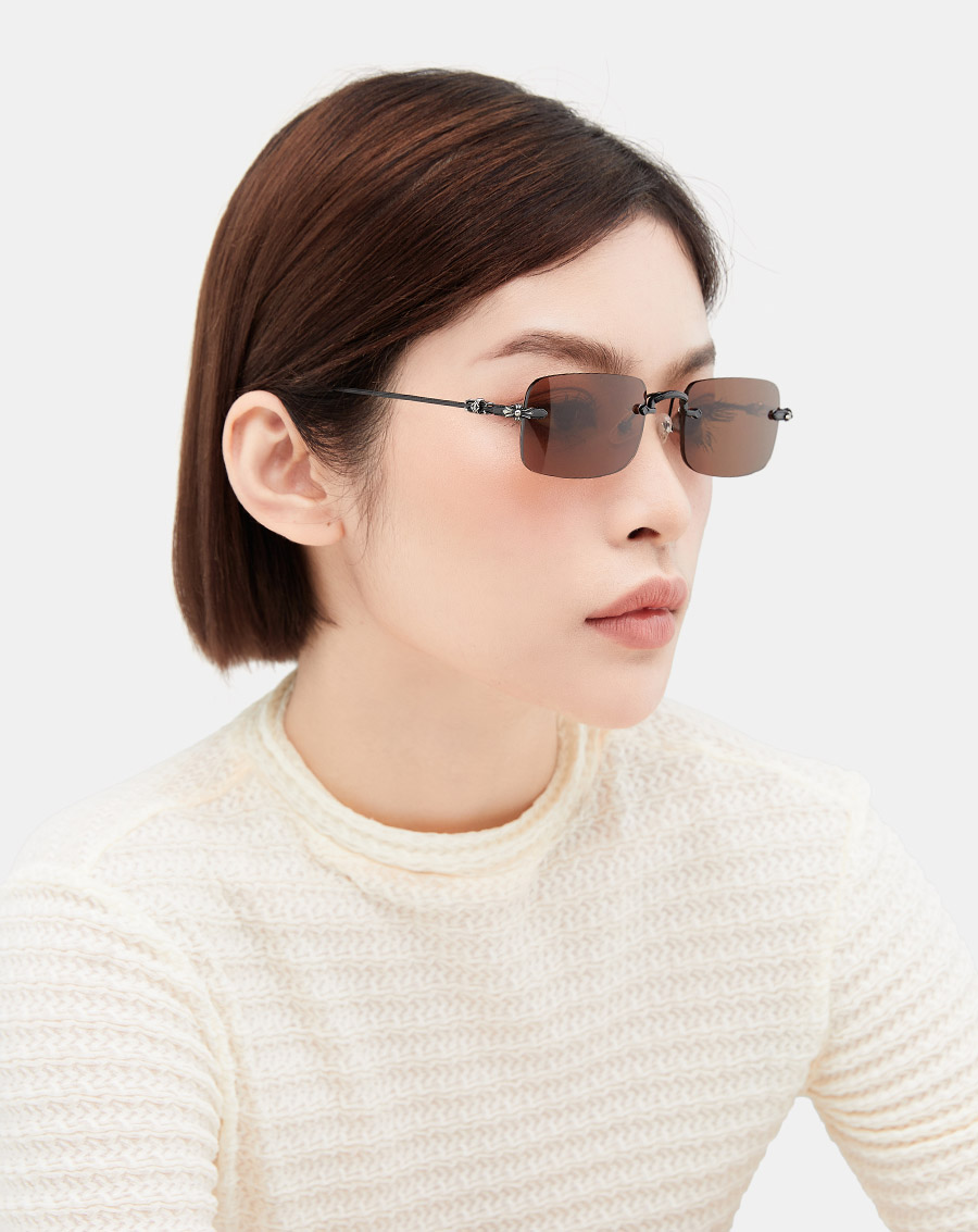Mắt Kính Slim Square classic Gọng kim loại - Image 3