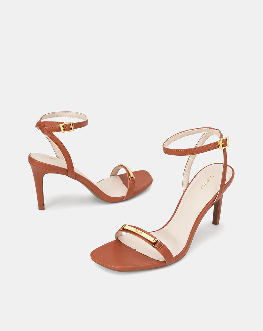 Giày Sandal Mũi Vuông Gắn Khóa Trang Trí - Image 4