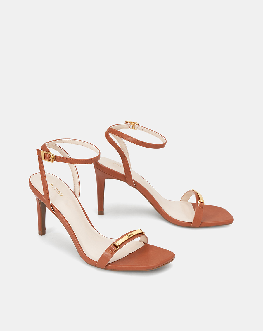 Giày Sandal Mũi Vuông Gắn Khóa Trang Trí - Image 7