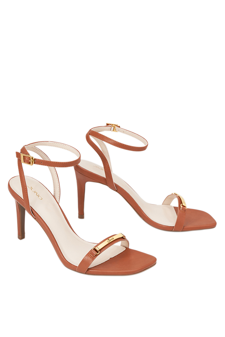 Giày Sandal Mũi Vuông Gắn Khóa Trang Trí - Image 9