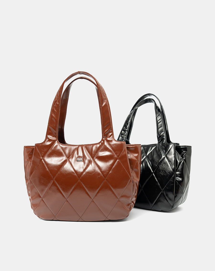 Túi Xách Lớn Tote Bag Chần Bông Hoạ Tiết Quả Trám - Image 2