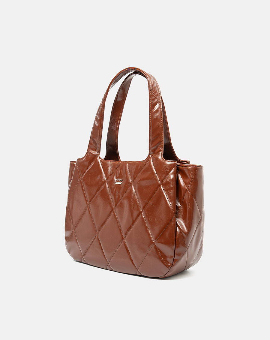 Túi Xách Lớn Tote Bag Chần Bông Hoạ Tiết Quả Trám - Image 4