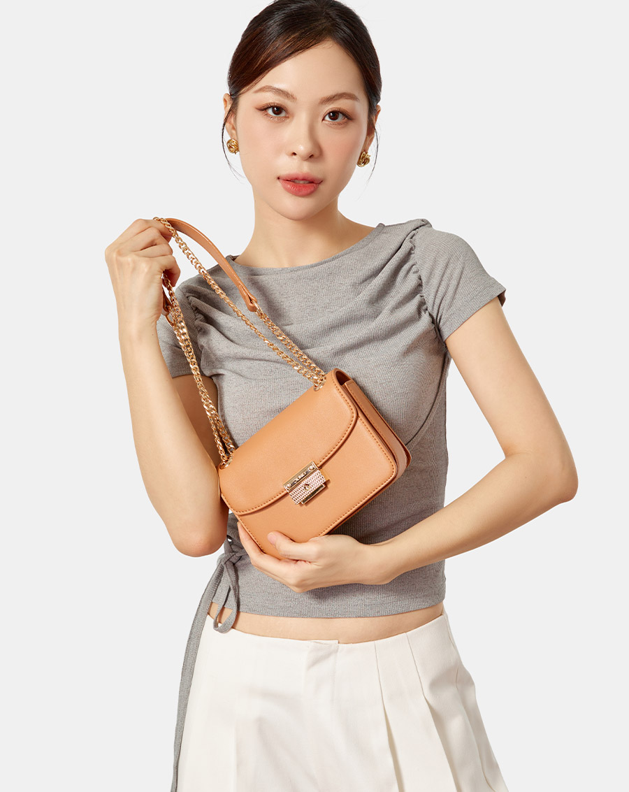 Túi Xách Nhỏ Phối Khoá Trang Trí - Image 3