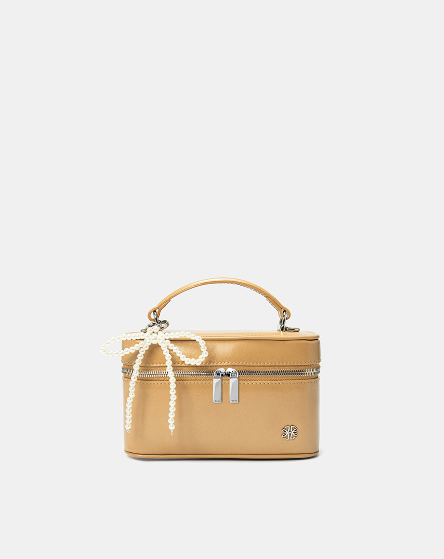Túi Xách Nhỏ Vanity Bag Phối Charm Nơ