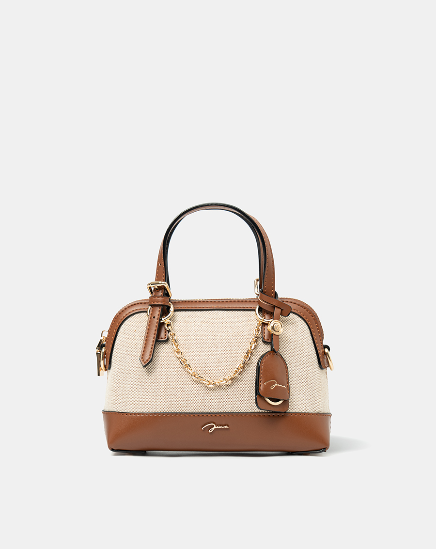 Túi Xách Nhỏ Bowling Phối Charm Trang Trí