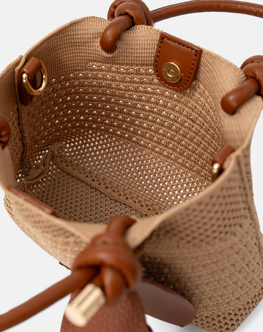 Túi Xách Nhỏ Vải Dệt Phối Charm - Image 6