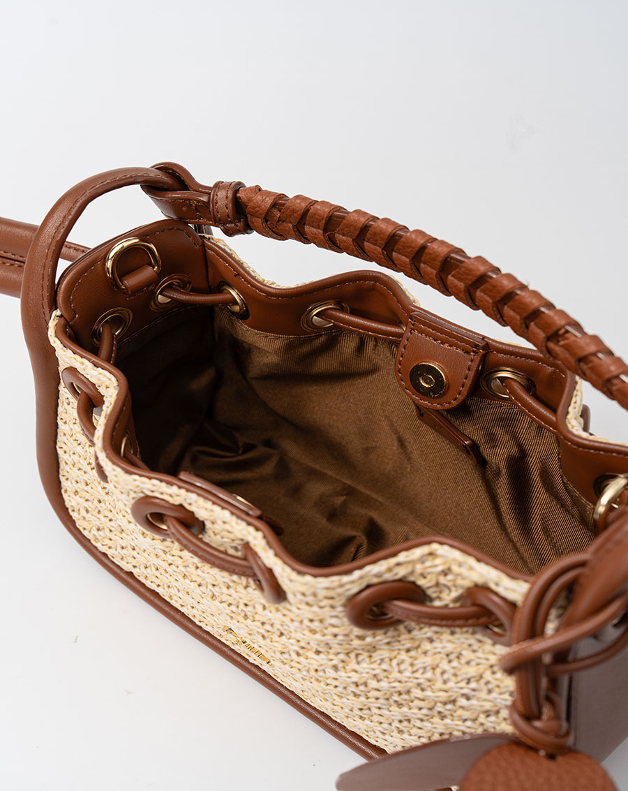 Túi Xách Nhỏ Rút Dây Phối Charm - Image 6